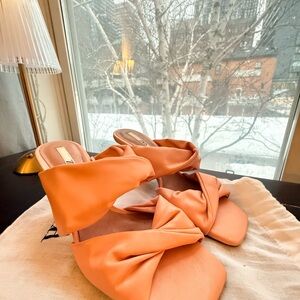 Zara Women's Pink Bow Sandals